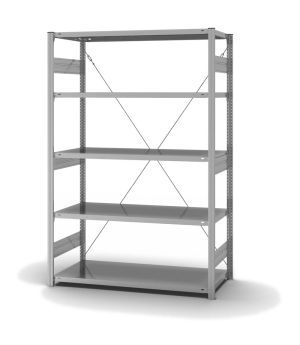 Fachbodenregal Grundregal ORION PLUS, 2.000×1.300×600 mm, verzinkt