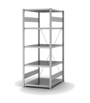 Fachbodenregal Grundregal ORION PLUS, 2.000×750×800 mm, verzinkt
