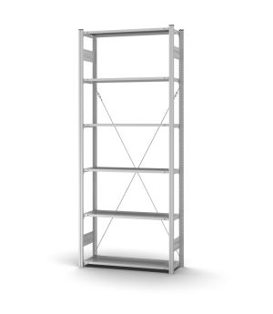Profi-Lagerregal Grundregal ORION PLUS, 2.500×1.000×300 mm, verzinkt