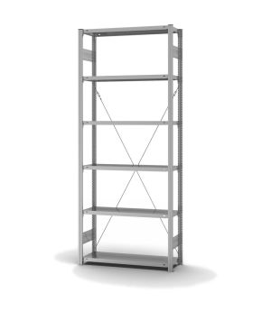 Fachbodenregal Grundregal ORION PLUS, 2.500×1.000×300 mm, verzinkt