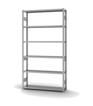 Fachbodenregal Grundregal ORION PLUS, 2.500×1.300×300 mm, verzinkt