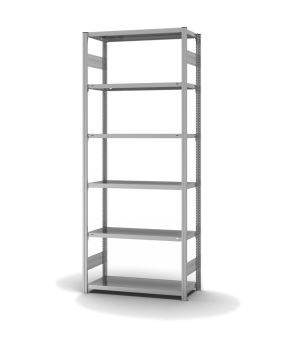 Fachbodenregal Grundregal ORION PLUS, 2.500×1.000×400 mm, verzinkt