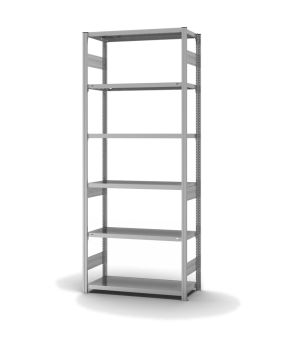 Fachbodenregal Grundregal ORION PLUS, 2.500×1.000×400 mm, verzinkt