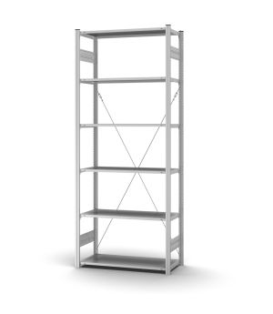 Profi-Lagerregal Grundregal ORION PLUS, 2.500×1.000×400 mm, verzinkt