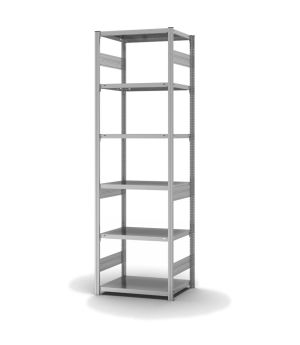 Fachbodenregal Grundregal ORION PLUS, 2.500×750×500 mm, verzinkt