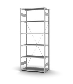 Profi-Lagerregal Grundregal ORION PLUS, 2.500×1.000×500 mm, verzinkt