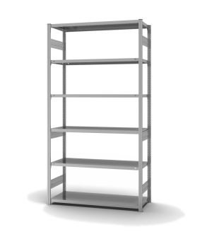 Fachbodenregal Grundregal ORION PLUS, 2.500×1.300×500 mm, verzinkt