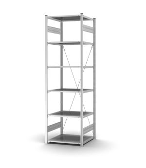 Profi-Lagerregal Grundregal ORION PLUS, 2.500×750×600 mm, verzinkt