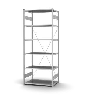 Profi-Lagerregal Grundregal ORION PLUS, 2.500×1.000×600 mm, verzinkt