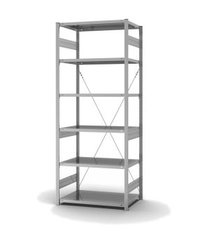 Fachbodenregal Grundregal ORION PLUS, 2.500×1.000×600 mm, verzinkt