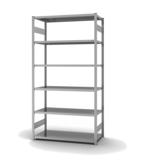 Fachbodenregal Grundregal ORION PLUS, 2.500×1.300×600 mm, verzinkt