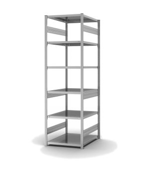 Fachbodenregal Grundregal ORION PLUS, 2.500×750×800 mm, verzinkt