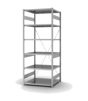 Fachbodenregal Grundregal ORION PLUS, 2.500×1.000×800 mm, verzinkt