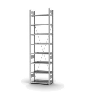 Aktenregal Grundregal ORION PLUS, 2.700×750×300 mm, verzinkt