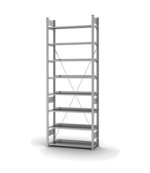 Aktenregal Grundregal ORION PLUS, 2.700×1.000×300 mm, verzinkt