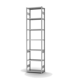 Fachbodenregal Grundregal ORION PLUS, 3.000×750×300 mm, verzinkt