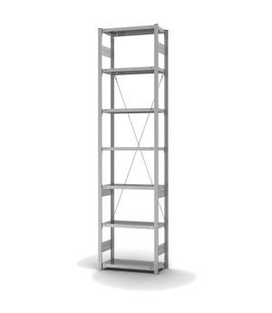 Fachbodenregal Grundregal ORION PLUS, 3.000×750×300 mm, verzinkt