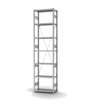 Fachbodenregal Grundregal ORION PLUS, 3.000×750×300 mm, verzinkt