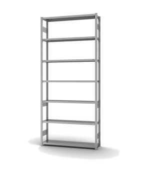 Fachbodenregal Grundregal ORION PLUS, 3.000×1.300×300 mm, verzinkt