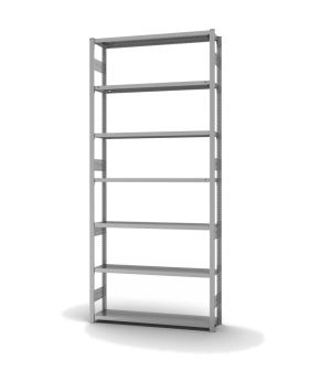 Fachbodenregal Grundregal ORION PLUS, 3.000×1.300×300 mm, verzinkt