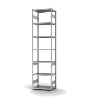 Fachbodenregal Grundregal ORION PLUS, 3.000×750×400 mm, verzinkt