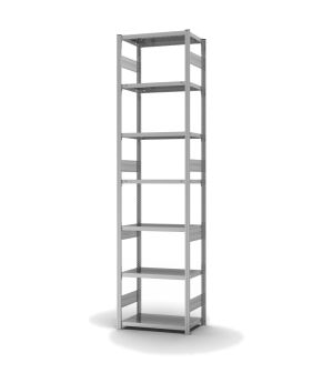Fachbodenregal Grundregal ORION PLUS, 3.000×750×400 mm, verzinkt