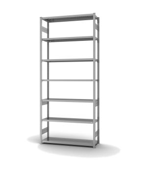 Fachbodenregal Grundregal ORION PLUS, 3.000×1.300×400 mm, verzinkt