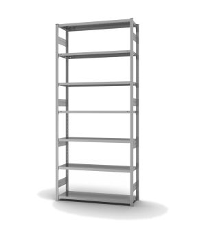 Fachbodenregal Grundregal ORION PLUS, 3.000×1.300×400 mm, verzinkt