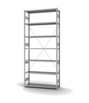 Fachbodenregal Grundregal ORION PLUS, 3.000×1.300×400 mm, verzinkt