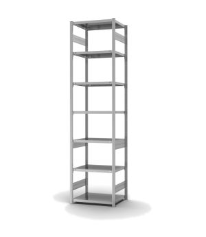 Fachbodenregal Grundregal ORION PLUS, 3.000×750×500 mm, verzinkt