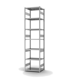 Fachbodenregal Grundregal ORION PLUS, 3.000×750×500 mm, verzinkt