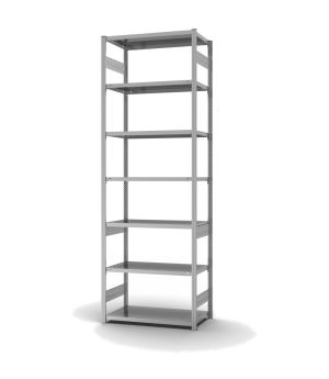 Fachbodenregal Grundregal ORION PLUS, 3.000×1.000×500 mm, verzinkt