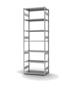 Fachbodenregal Grundregal ORION PLUS, 3.000×1.000×500 mm, verzinkt