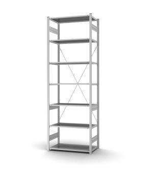 Profi-Lagerregal Grundregal ORION PLUS, 3.000×1.000×500 mm, verzinkt