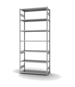 Fachbodenregal Grundregal ORION PLUS, 3.000×1.300×500 mm, verzinkt