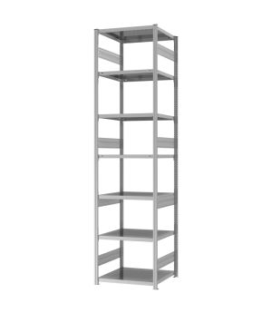 Fachbodenregal Grundregal ORION PLUS, 3.000×750×600 mm, verzinkt