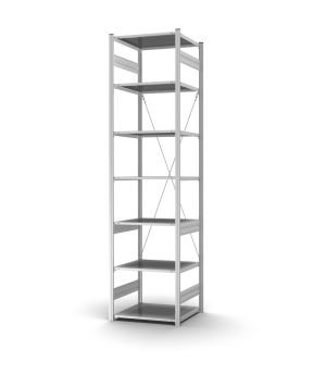 Profi-Lagerregal Grundregal ORION PLUS, 3.000×750×600 mm, verzinkt