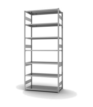 Fachbodenregal Grundregal ORION PLUS, 3.000×1.300×600 mm, verzinkt