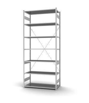 Profi-Lagerregal Grundregal ORION PLUS, 3.000×1.300×600 mm, verzinkt