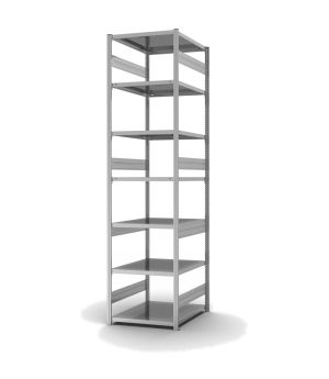 Fachbodenregal Grundregal ORION PLUS, 3.000×750×800 mm, verzinkt