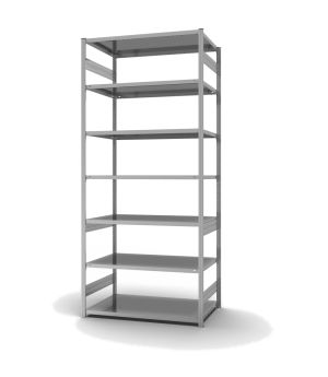Fachbodenregal Grundregal ORION PLUS, 3.000×1.300×800 mm, verzinkt