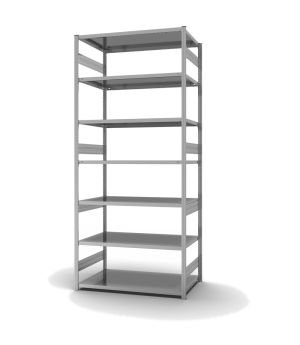 Fachbodenregal Grundregal ORION PLUS, 3.000×1.300×800 mm, verzinkt