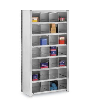 Fächerregal Grundregal ORION PLUS, 2.000×1.000×300 mm, verzinkt