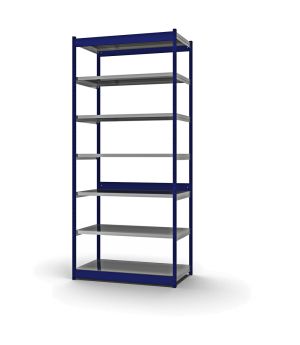 Fachboden-Rohrregal Grundregal RR, 3.000×1.325×600 mm, verzinkt