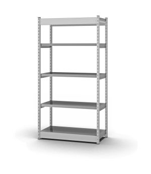 Fachboden-Rohrregal Anbauregal RR, 3.000×1.325×600 mm, verzinkt