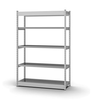 Fachboden-Rohrregal Anbauregal RR, 3.000×1.025×800 mm, verzinkt