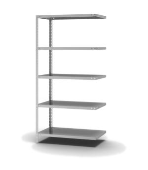Edelstahlregal Anbauregal WR, 2.000×1.000×500 mm, Edelstahl