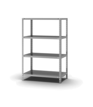 Edelstahlregal Grundregal WR, 1.500×1.000×500 mm, Edelstahl