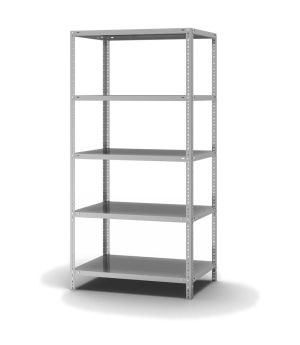 Edelstahlregal Grundregal WR, 2.000×1.000×600 mm, Edelstahl