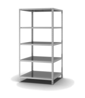 Edelstahlregal Grundregal WR, 2.000×1.000×800 mm, Edelstahl